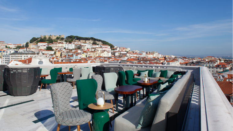 O Rossio Gastrobar, rooftop do Altis Avenida Hotel, em Lisboa | Foto: Divulgação