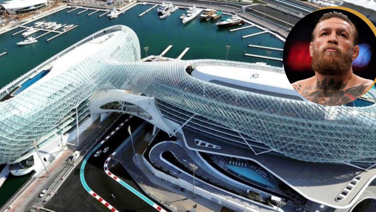 Vista de cima do W Abu Dhabi Hotel + Conor McGregor
