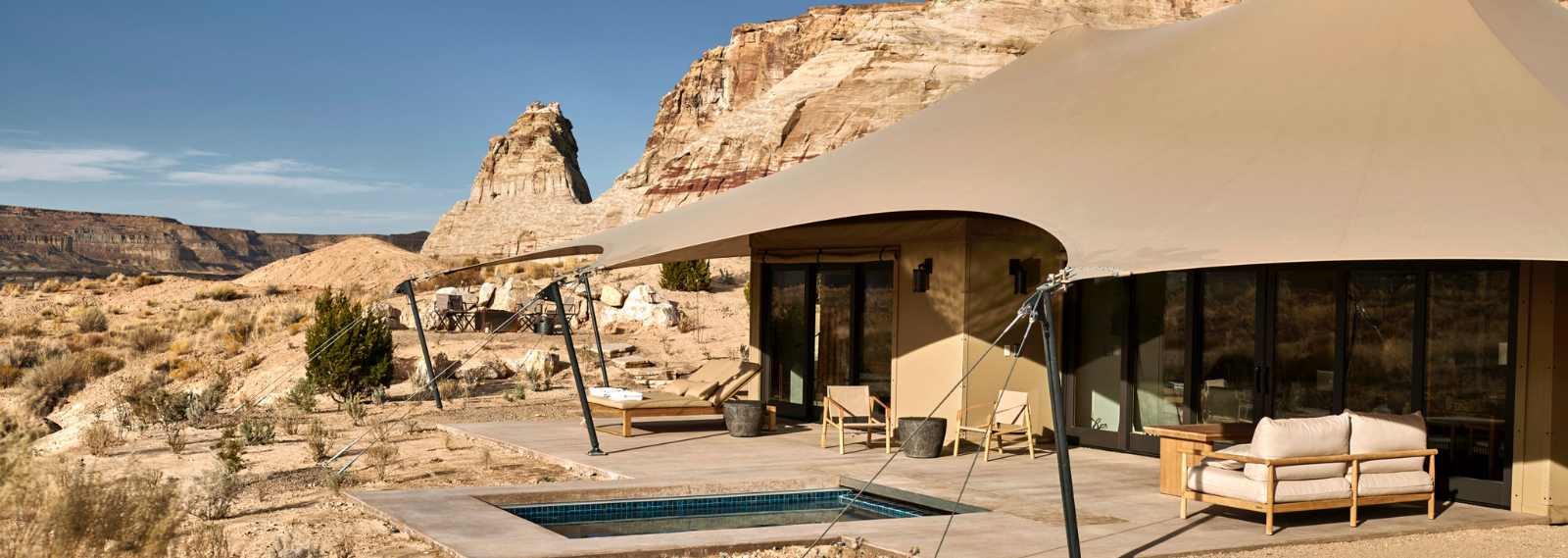 Tenda do Camp Sarika by Amangiri em Utah