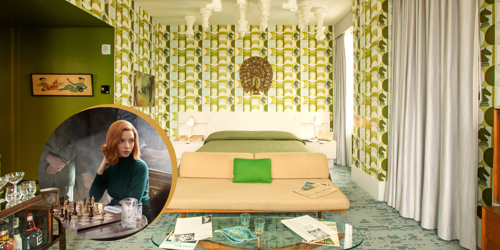 O Gambito da Rainha: hotel lança quarto inspirado na série com