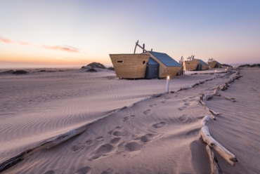 Shipwreck Lodge no deserto da Namíbia