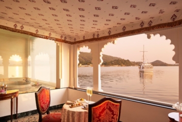 Restaurante no Taj Lake Palace | Foto: Divulgação