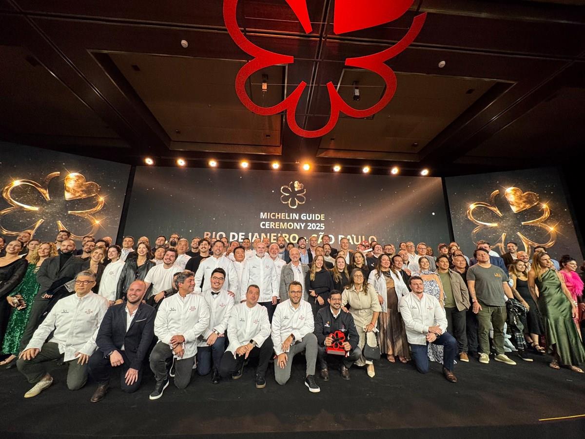 A premiação do Guia Michelin 2025 aconteceu no Rosewood São Paulo | Foto: Reprodução
