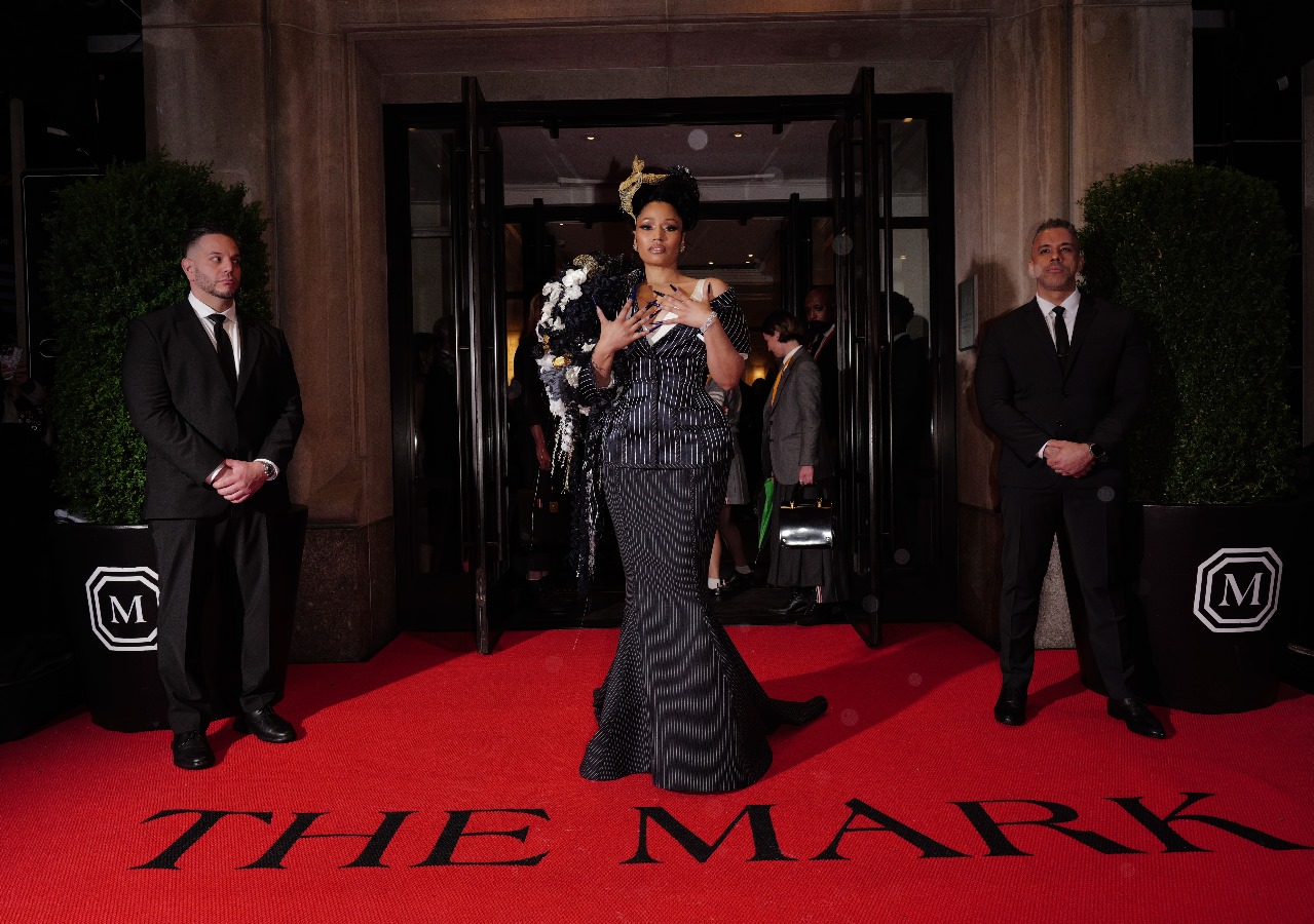 Nicki Minaj na frente do The Mark Hotel | Foto: Getty