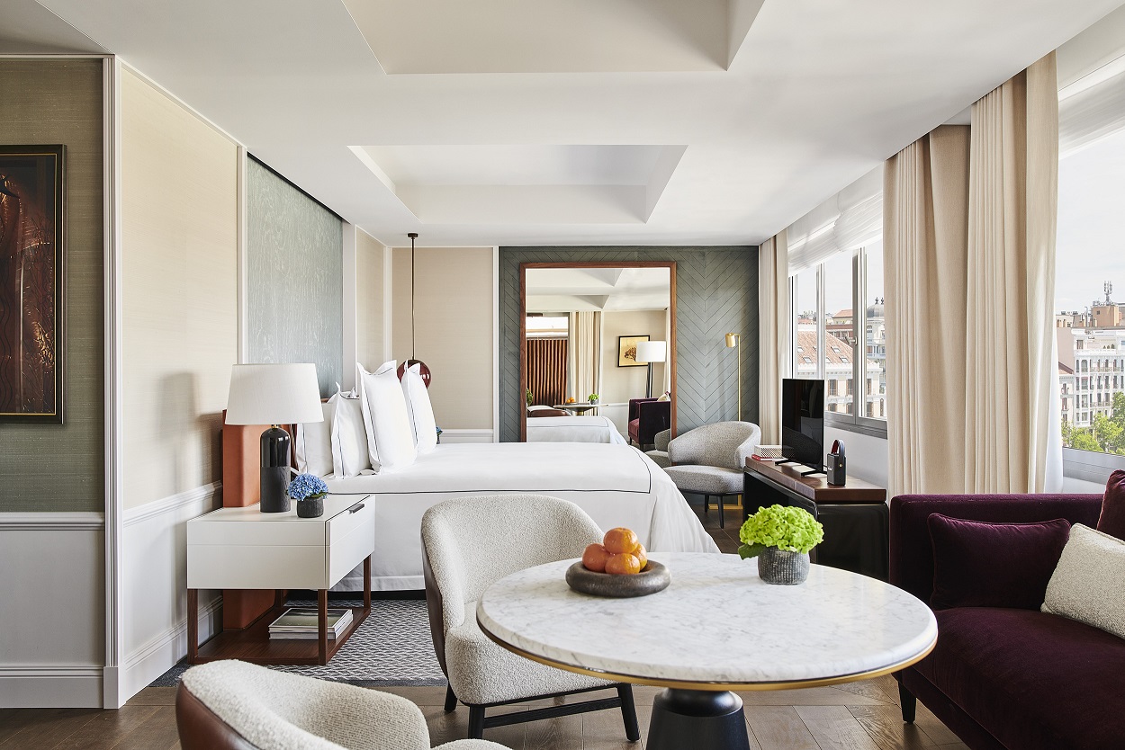 Suíte do Rosewood Villa Magna, Madrid | Credito: Divulgação