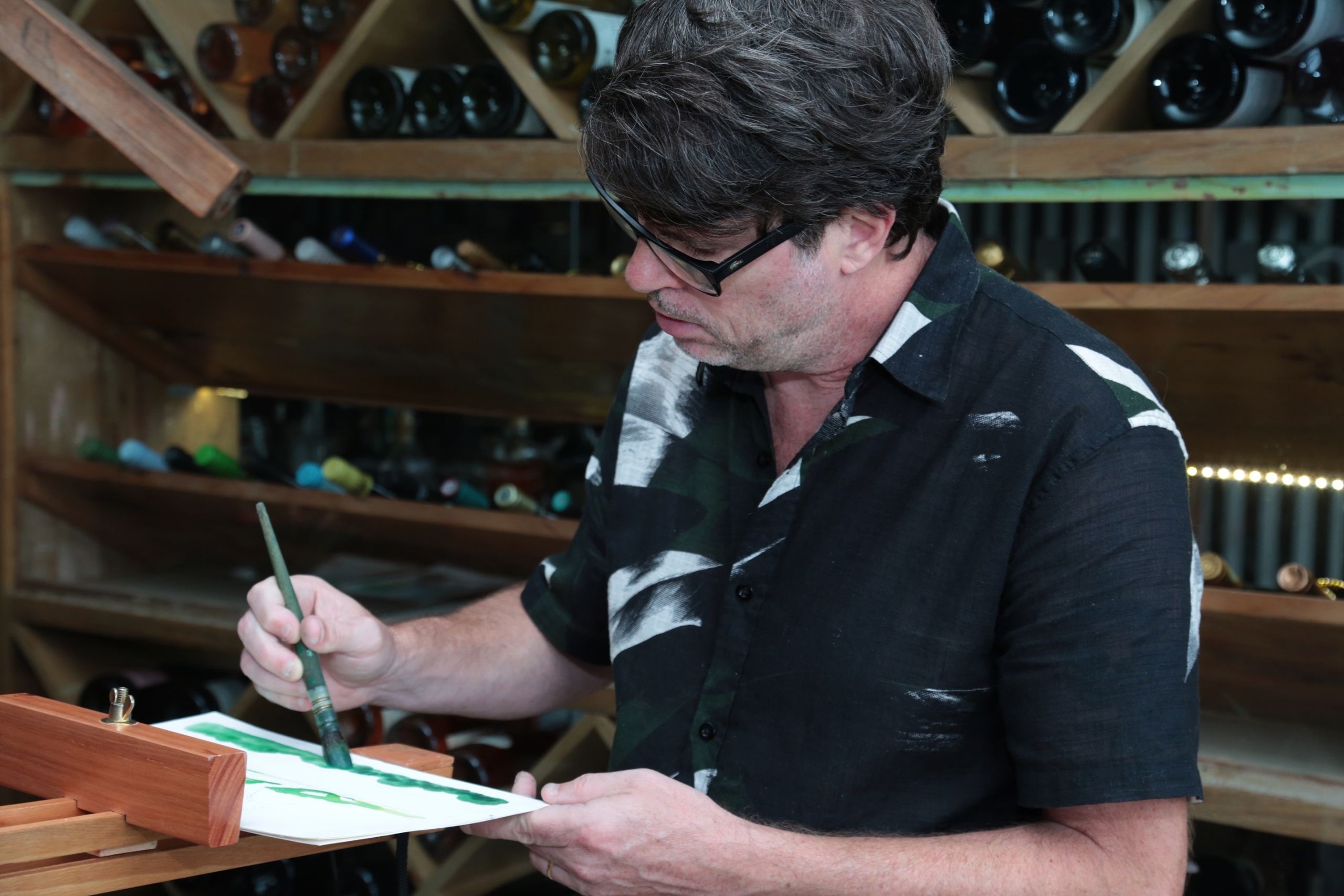 o artista Jerome Poignard | Foto: Vera Donato