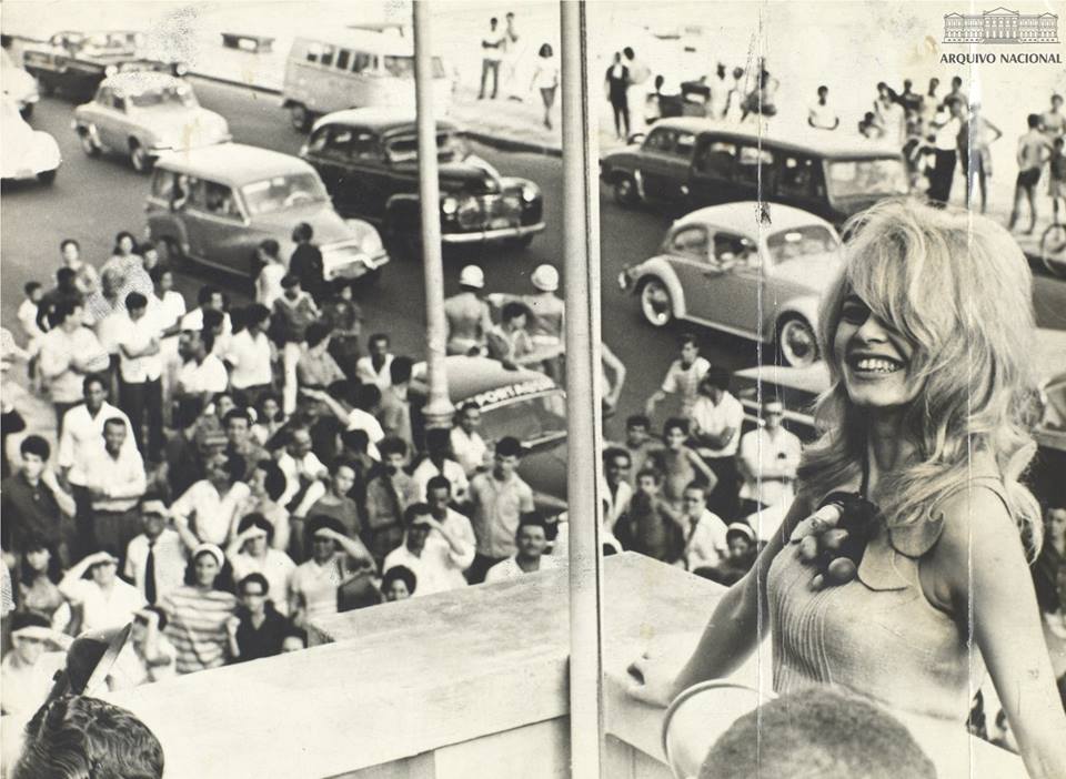 Brigittie Bardot no Copacabana Palace | Foto: Arquivo Nacional