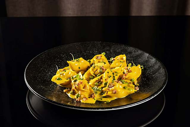 Cappellacci de Salmão | Alloro Miramar | Foto: divulgação