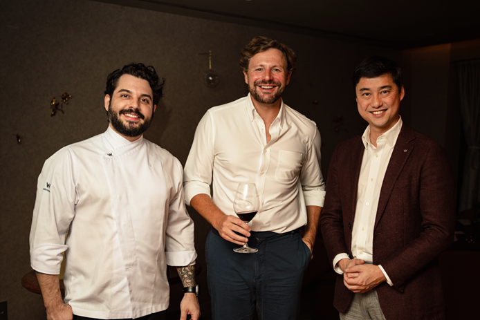 Tuca Mezzomo, Pedro Testa e Eduardo Yoshimoto_lançamento menu Baio Casa Tés | Foto: divulgação