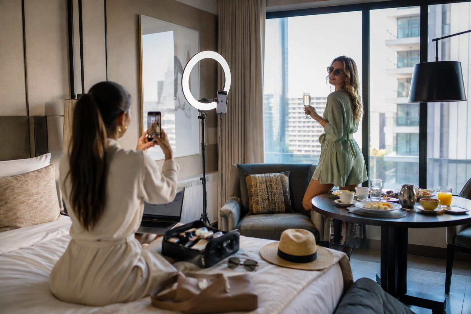 Influênciadoras em hotel | Foto: divulgação