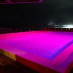 A piscina do hotel Fasano Rio de Janeiro na cor rosa | Foto: Reginaldo Teixeira